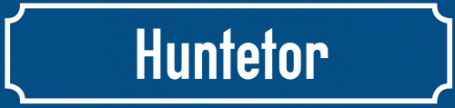 Straßenschild Huntetor