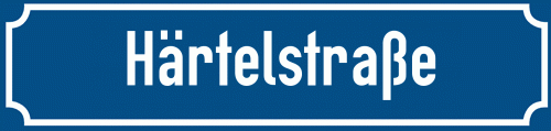 Straßenschild Härtelstraße