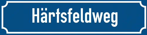 Straßenschild Härtsfeldweg