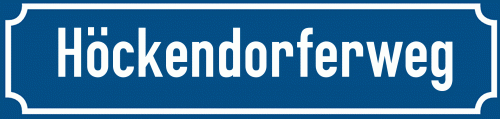 Straßenschild Höckendorferweg