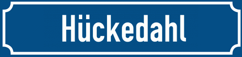 Straßenschild Hückedahl zum kostenlosen Download