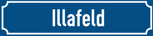 Straßenschild Illafeld