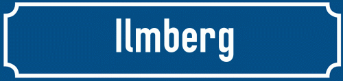 Straßenschild Ilmberg