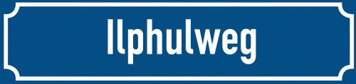 Straßenschild Ilphulweg