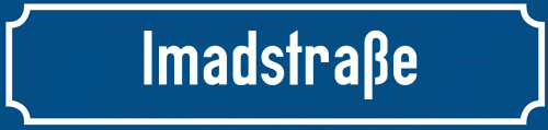 Straßenschild Imadstraße