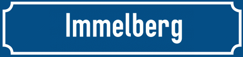 Straßenschild Immelberg