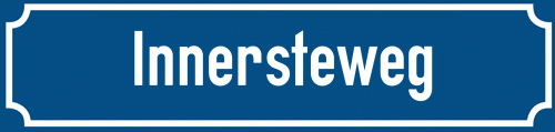 Straßenschild Innersteweg zum kostenlosen Download