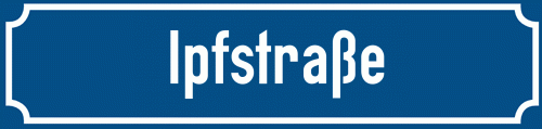 Straßenschild Ipfstraße