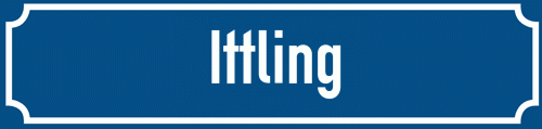 Straßenschild Ittling