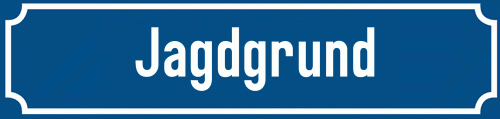 Straßenschild Jagdgrund