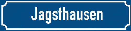 Straßenschild Jagsthausen