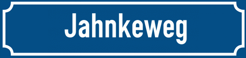 Straßenschild Jahnkeweg
