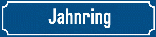 Straßenschild Jahnring