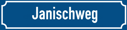 Straßenschild Janischweg