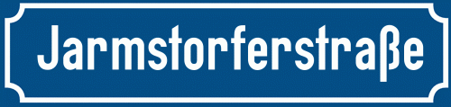 Straßenschild Jarmstorferstraße