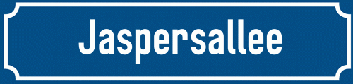 Straßenschild Jaspersallee zum kostenlosen Download
