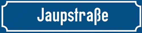 Straßenschild Jaupstraße