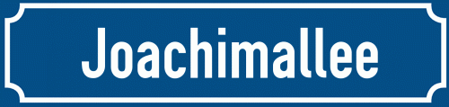 Straßenschild Joachimallee