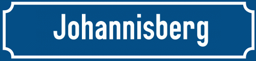 Straßenschild Johannisberg