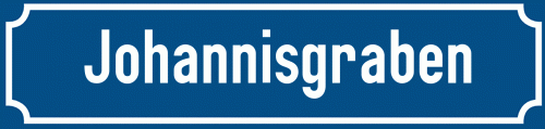 Straßenschild Johannisgraben