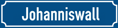 Straßenschild Johanniswall