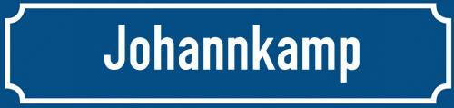 Straßenschild Johannkamp