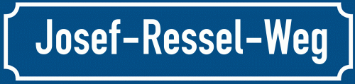 Straßenschild Josef-Ressel-Weg zum kostenlosen Download