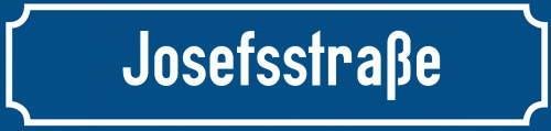 Straßenschild Josefsstraße