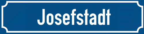 Straßenschild Josefstadt