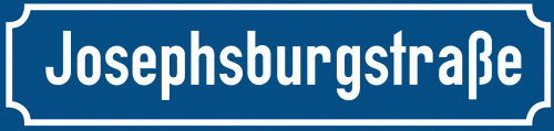 Straßenschild Josephsburgstraße