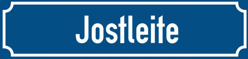 Straßenschild Jostleite