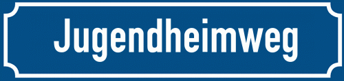 Straßenschild Jugendheimweg zum kostenlosen Download