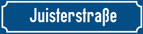 Straßenschild Juisterstraße