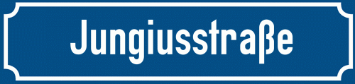 Straßenschild Jungiusstraße