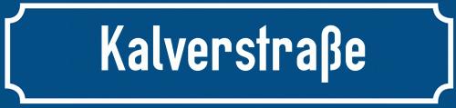 Straßenschild Kalverstraße