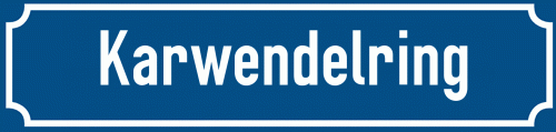 Straßenschild Karwendelring