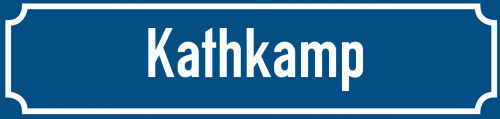 Straßenschild Kathkamp