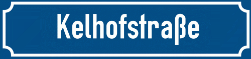 Straßenschild Kelhofstraße