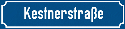 Straßenschild Kestnerstraße