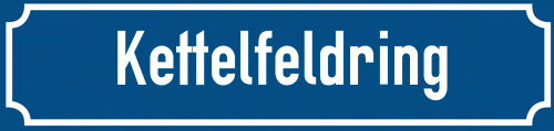 Straßenschild Kettelfeldring