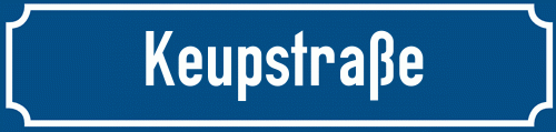 Straßenschild Keupstraße