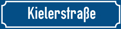 Straßenschild Kielerstraße zum kostenlosen Download