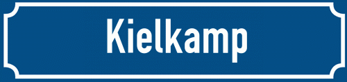 Straßenschild Kielkamp