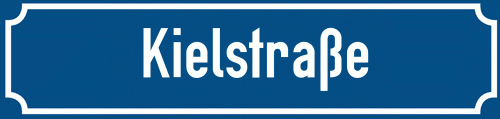 Straßenschild Kielstraße