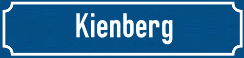 Straßenschild Kienberg