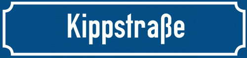 Straßenschild Kippstraße
