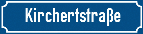 Straßenschild Kirchertstraße