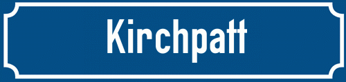 Straßenschild Kirchpatt