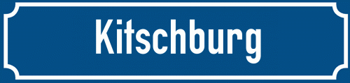 Straßenschild Kitschburg
