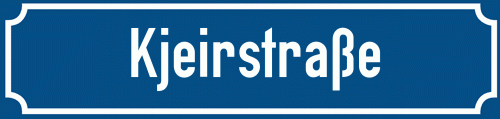 Straßenschild Kjeirstraße